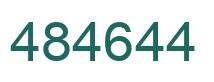 Number 484644 green image
