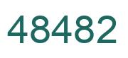 Number 48482 green image