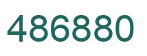 Number 486880 green image