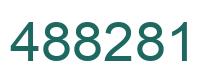 Number 488281 green image