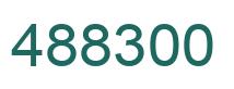 Number 488300 green image