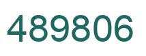 Number 489806 green image