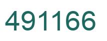 Number 491166 green image
