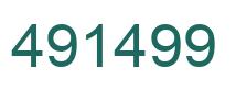 Number 491499 green image