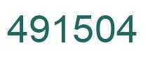 Number 491504 green image