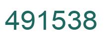 Number 491538 green image