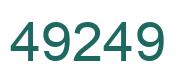 Number 49249 green image