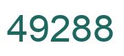 Number 49288 green image