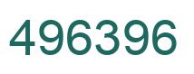 Number 496396 green image