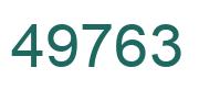 Number 49763 green image