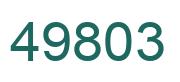 Number 49803 green image