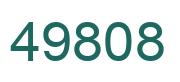 Number 49808 green image