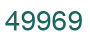 Number 49969 green image