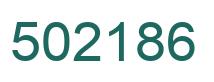 Number 502186 green image
