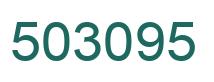 Number 503095 green image