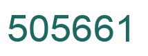 Number 505661 green image