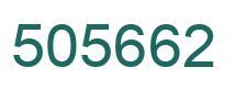 Number 505662 green image