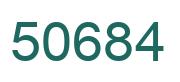 Number 50684 green image