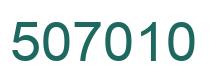 Number 507010 green image