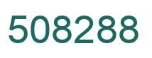 Number 508288 green image