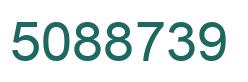 Number 5088739 green image