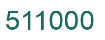 Number 511000 green image