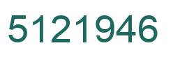 Number 5121946 green image