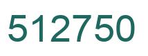 Number 512750 green image