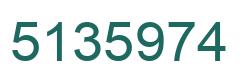Número 5135974 imagen verde