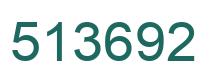 Number 513692 green image