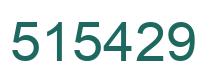 Number 515429 green image