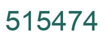 Number 515474 green image