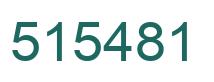 Number 515481 green image