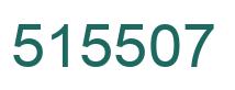 Number 515507 green image