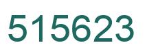 Number 515623 green image