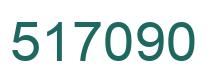 Number 517090 green image