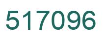 Number 517096 green image