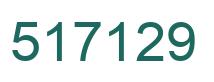 Number 517129 green image