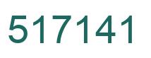 Number 517141 green image