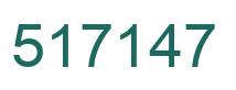 Number 517147 green image