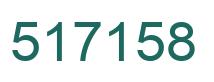 Number 517158 green image
