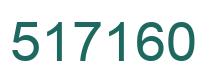 Number 517160 green image