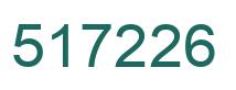 Number 517226 green image
