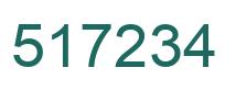 Number 517234 green image