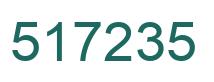 Number 517235 green image