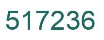 Number 517236 green image