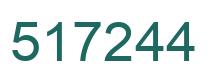 Number 517244 green image