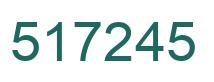 Number 517245 green image
