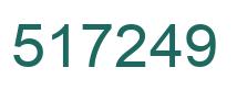 Number 517249 green image