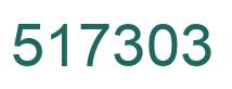 Number 517303 green image